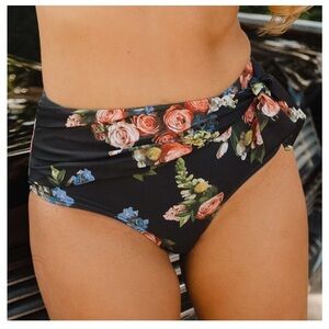 Albion Simone Rose Black swim bottoms
